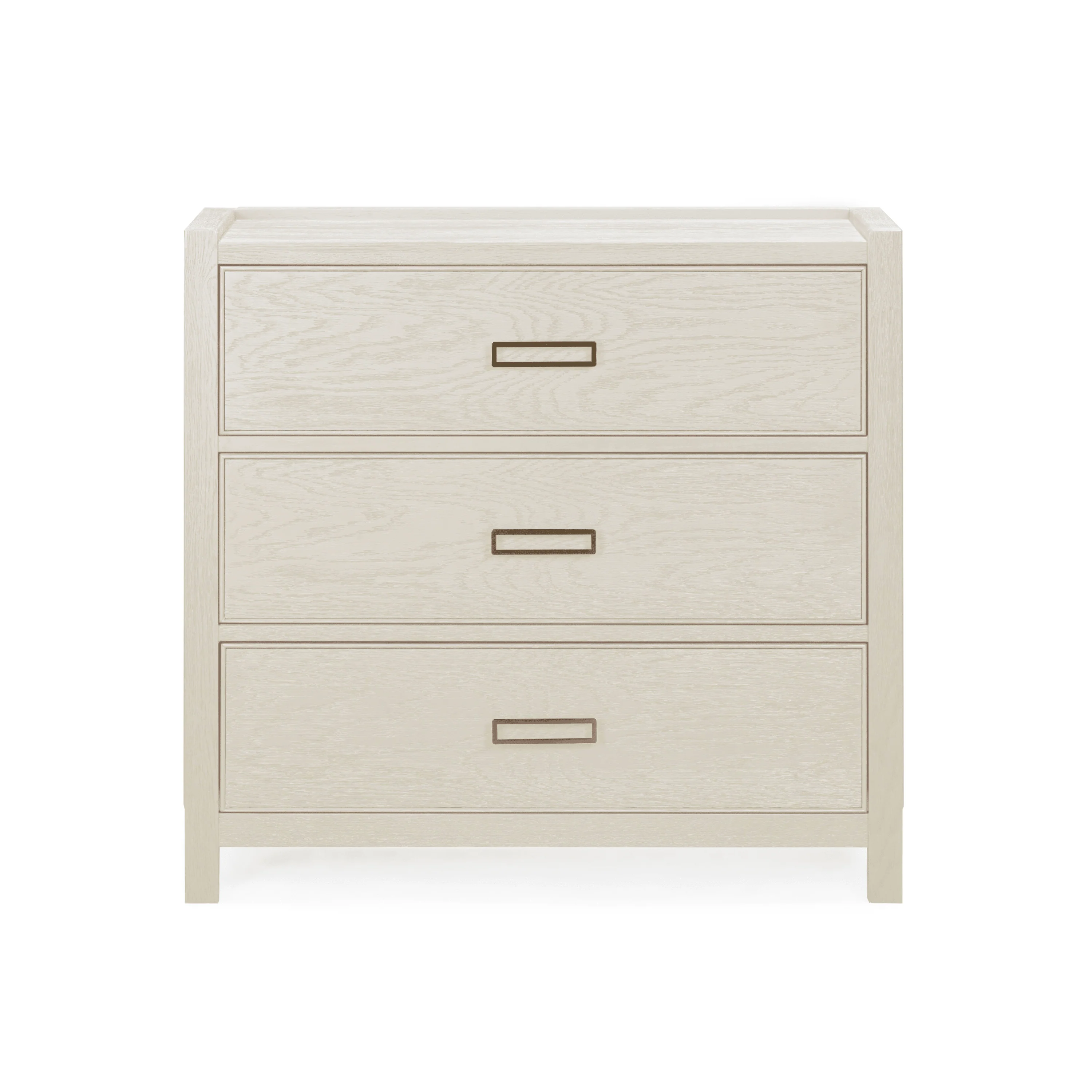 Soho Cream Oak Veneer 3 Drawer Chest - Image 4