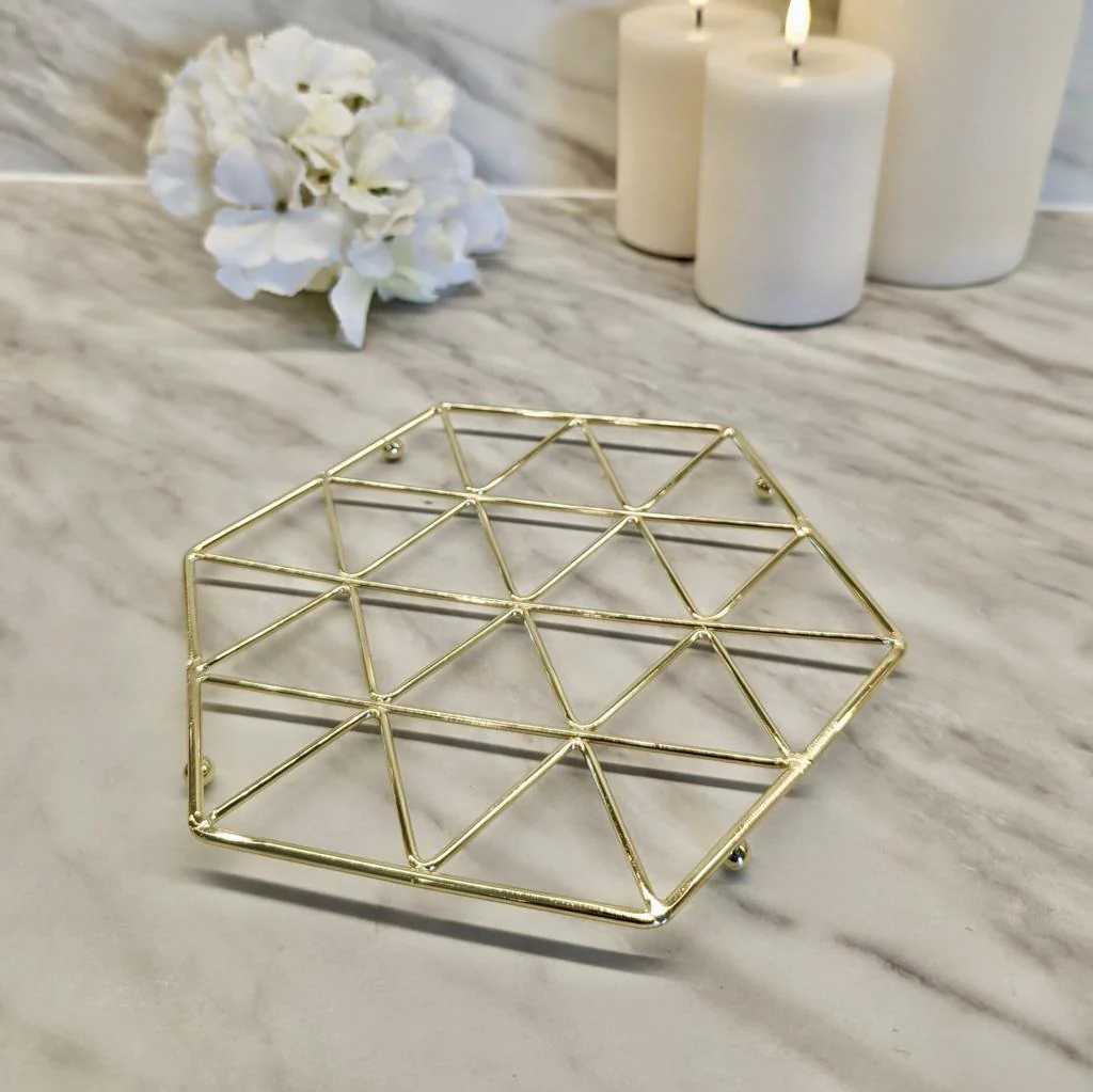 Sylvan Gold Geometric Trivet - Image 5