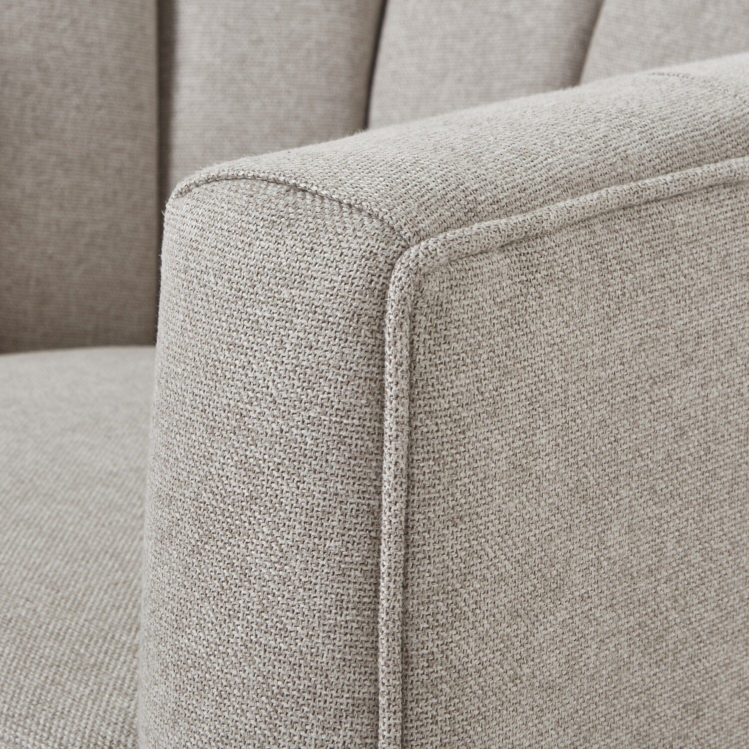 Tage Oatmeal Twill Swivel Armchair - Image 4