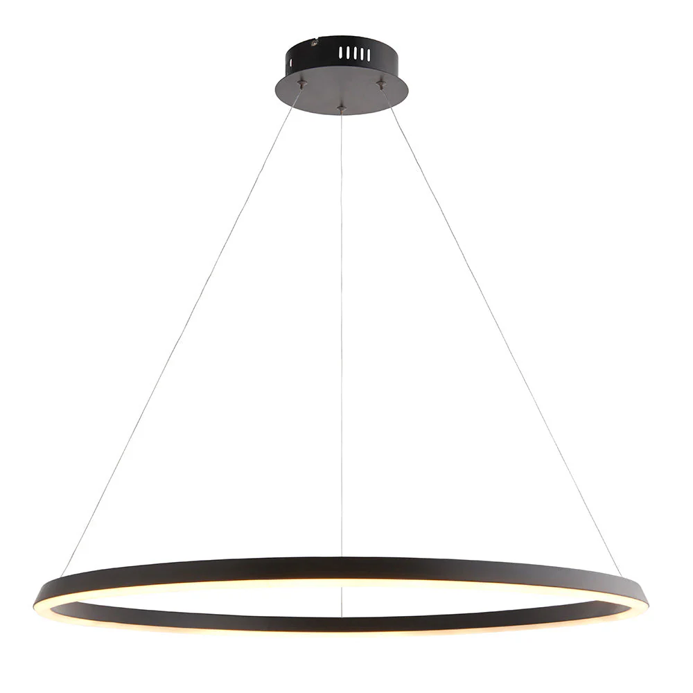 Taylin Black Halo LED Pendant Ceiling Light - Image 3