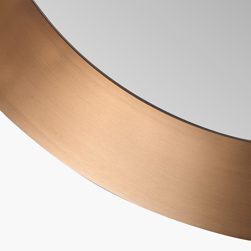 Tempus Burnished Gold Round Mirror - Image 5