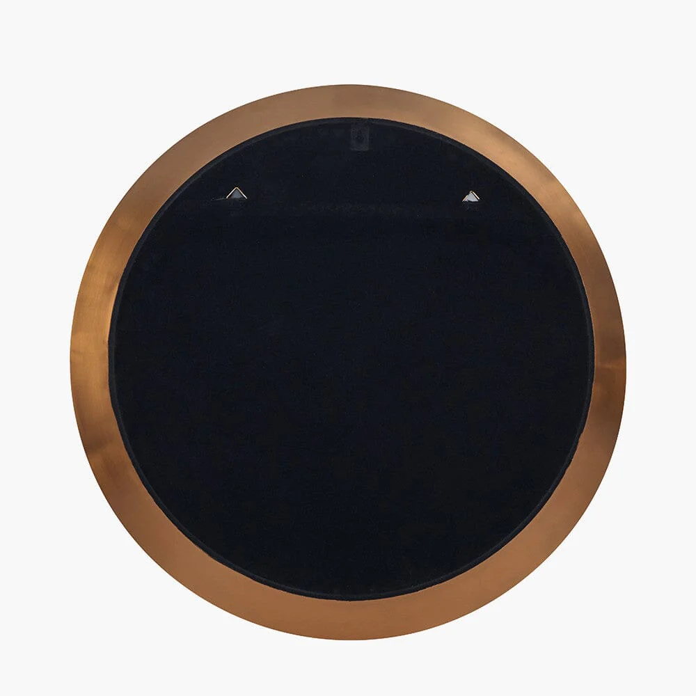 Tempus Burnished Gold Round Mirror - Image 6
