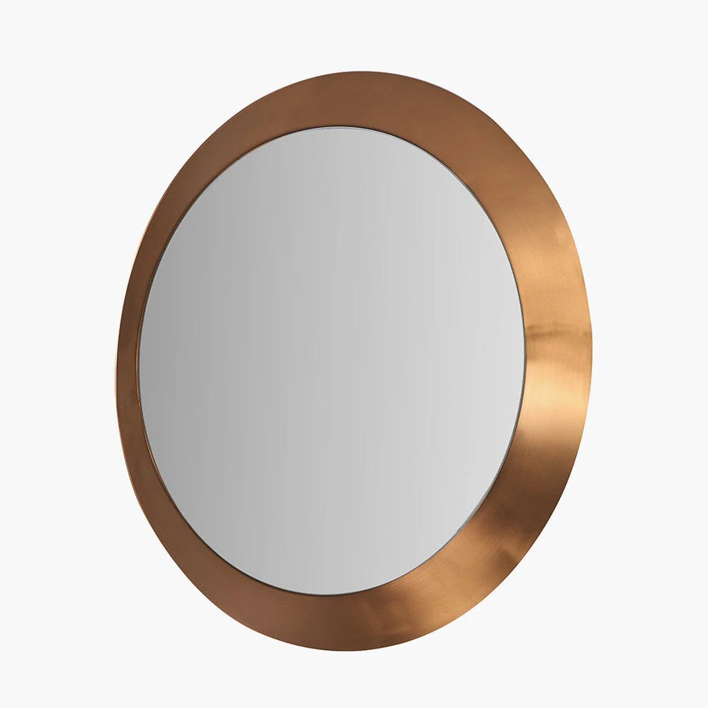 Tempus Large Burnished Gold Round Mirror - Image 3