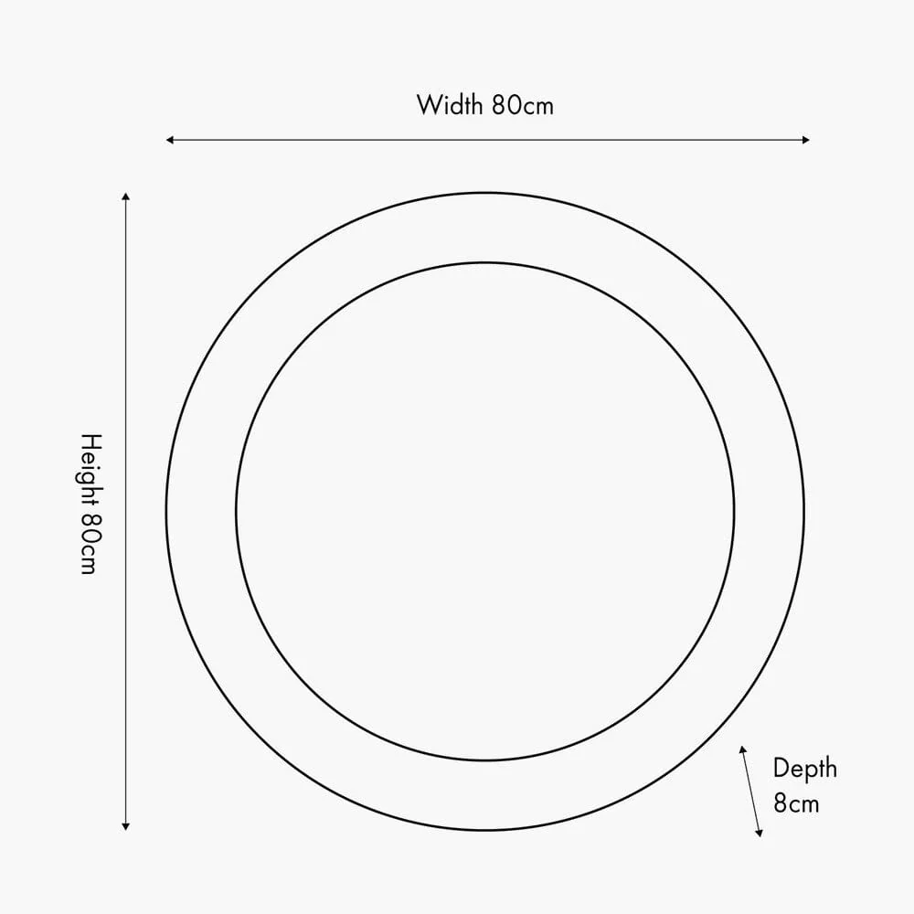 Tempus Large Burnished Gold Round Mirror - Image 7