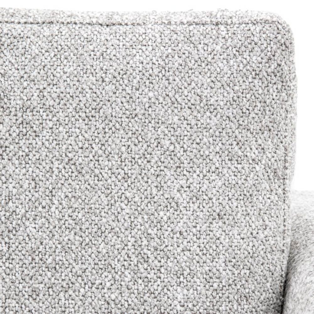 Tilly Grey Textured 3 Seater Buttoned Back Sofa - Image 5