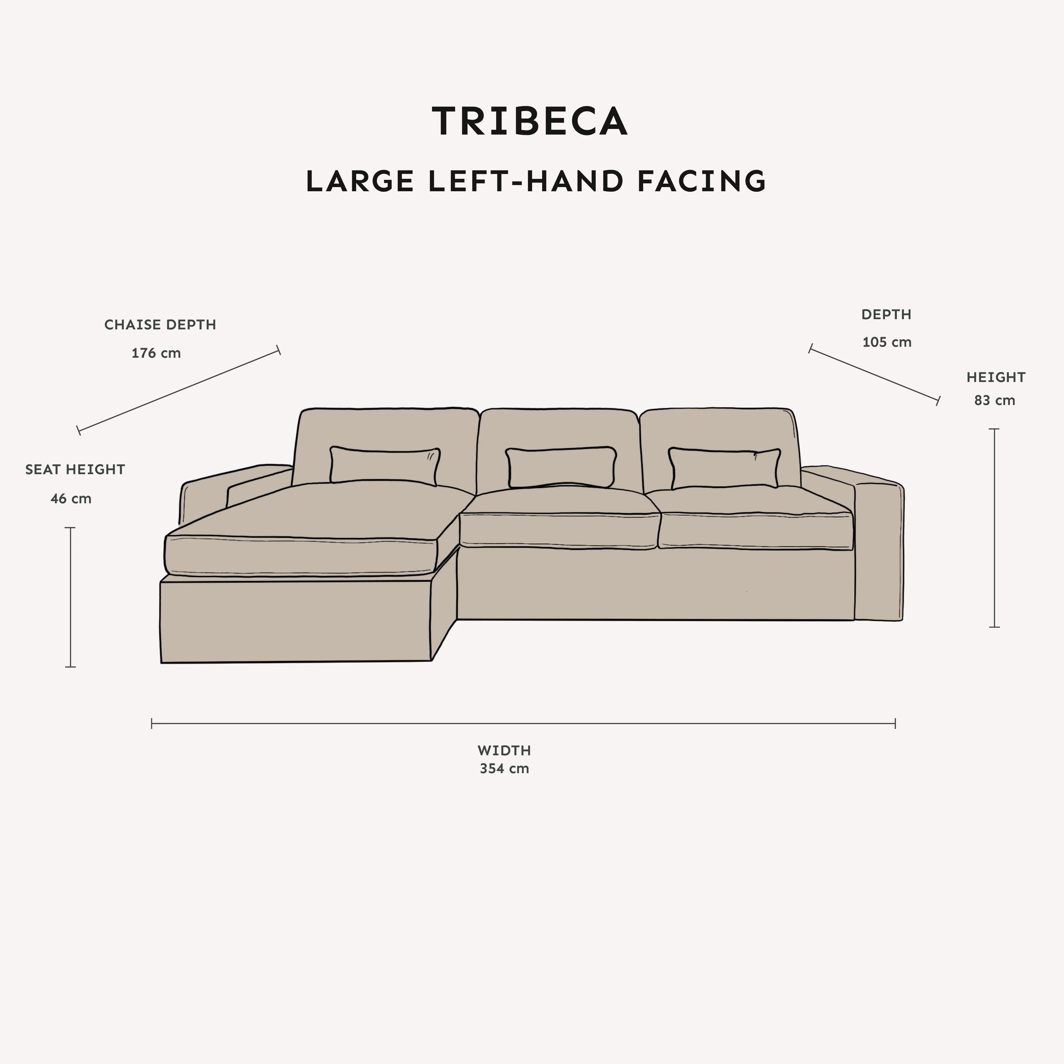 Tribeca Ash Greige Sofa Range - Image 16