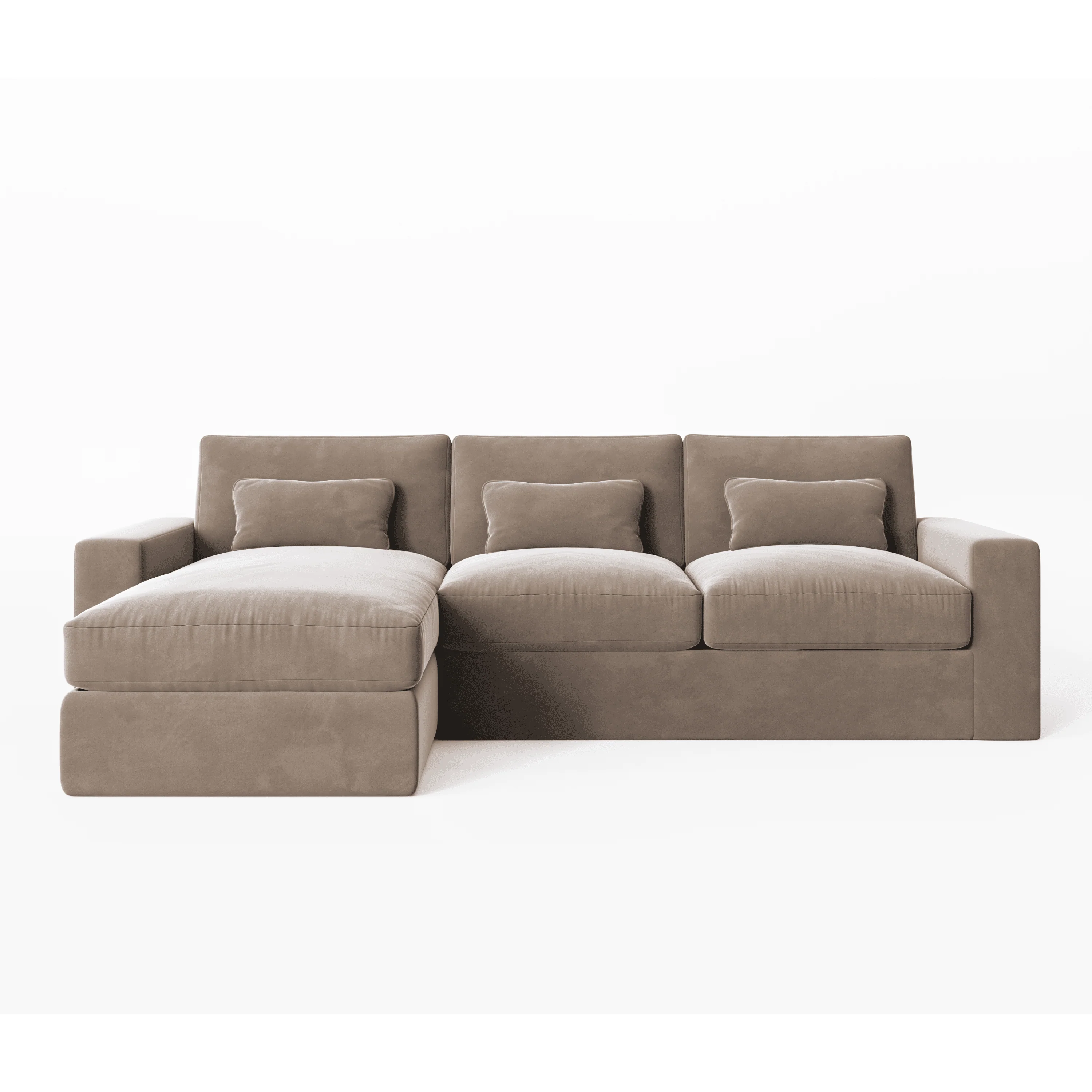 Tribeca Mink Velvet Sofa Range - Image 3