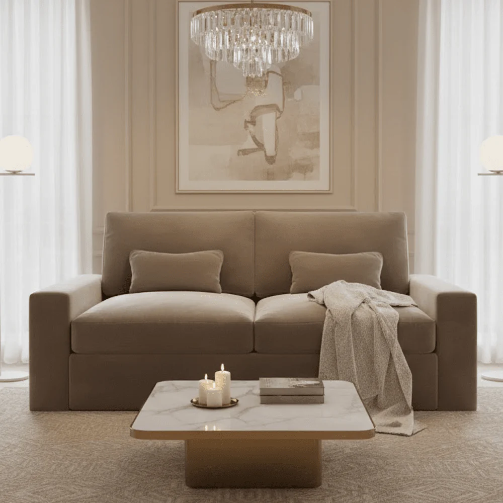 Tribeca Mink Velvet Sofa Range - Image 24