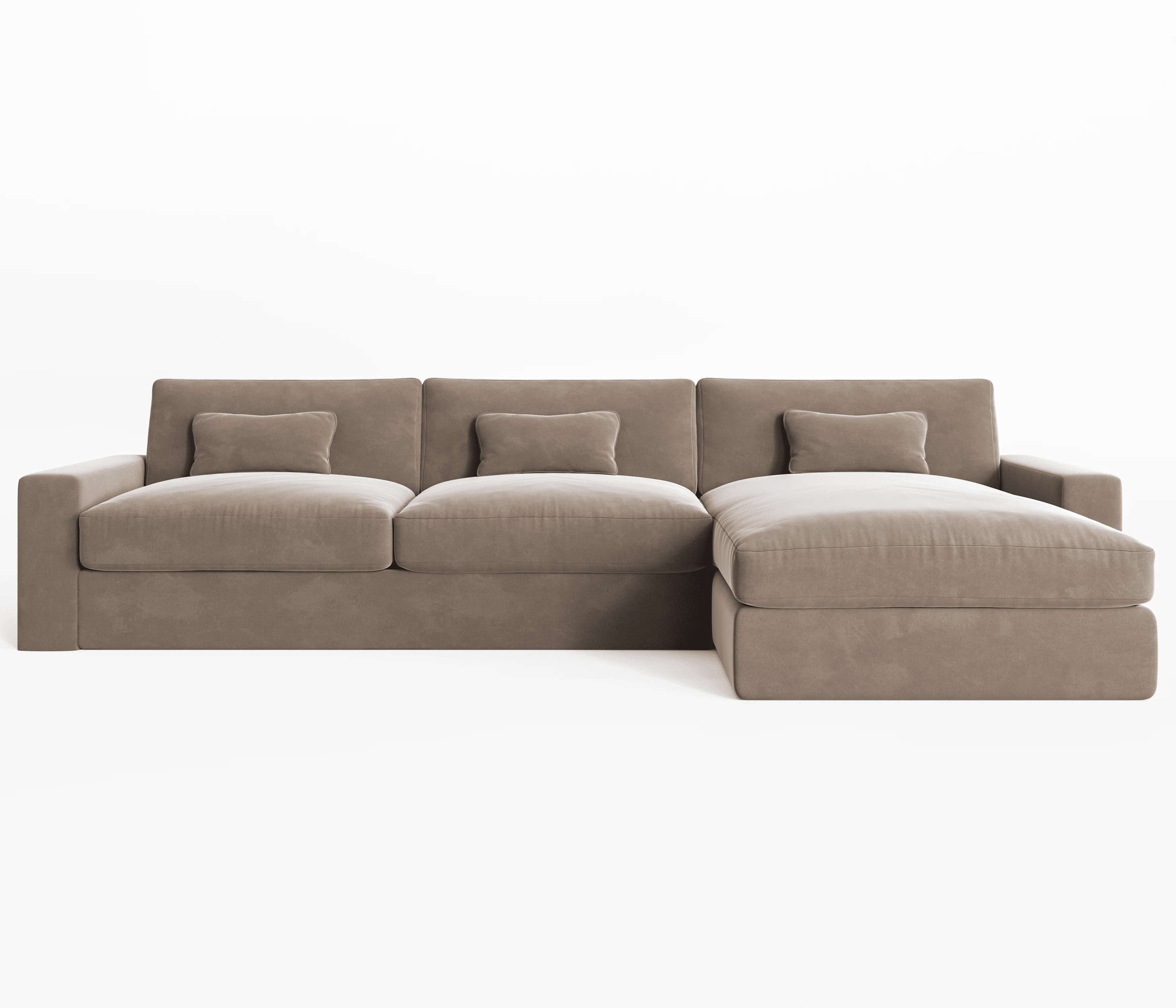 Tribeca Mink Velvet Sofa Range - Image 5