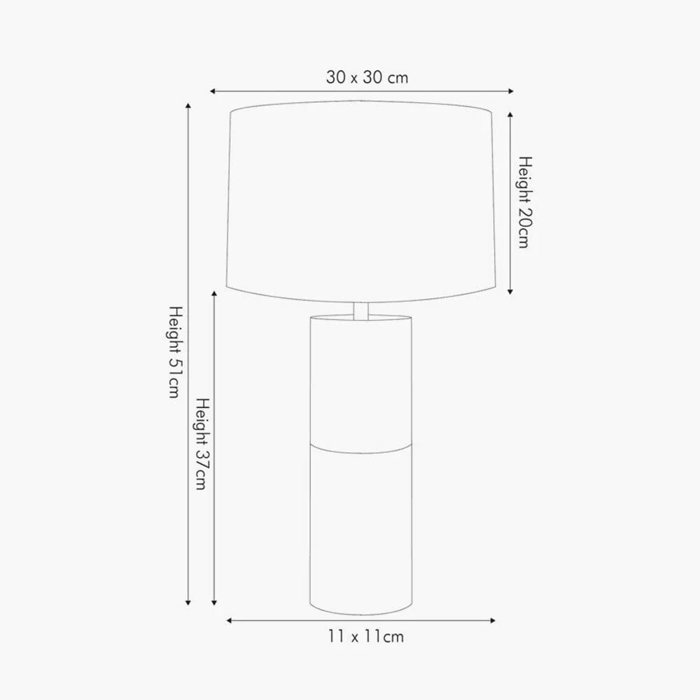 Turi Dark Wood & Gold Metal Table Lamp with White Shade - Image 3