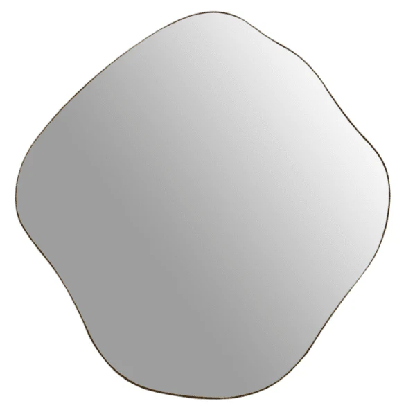 Valore Large Bronze Abstract Wall Mirror - Image 6