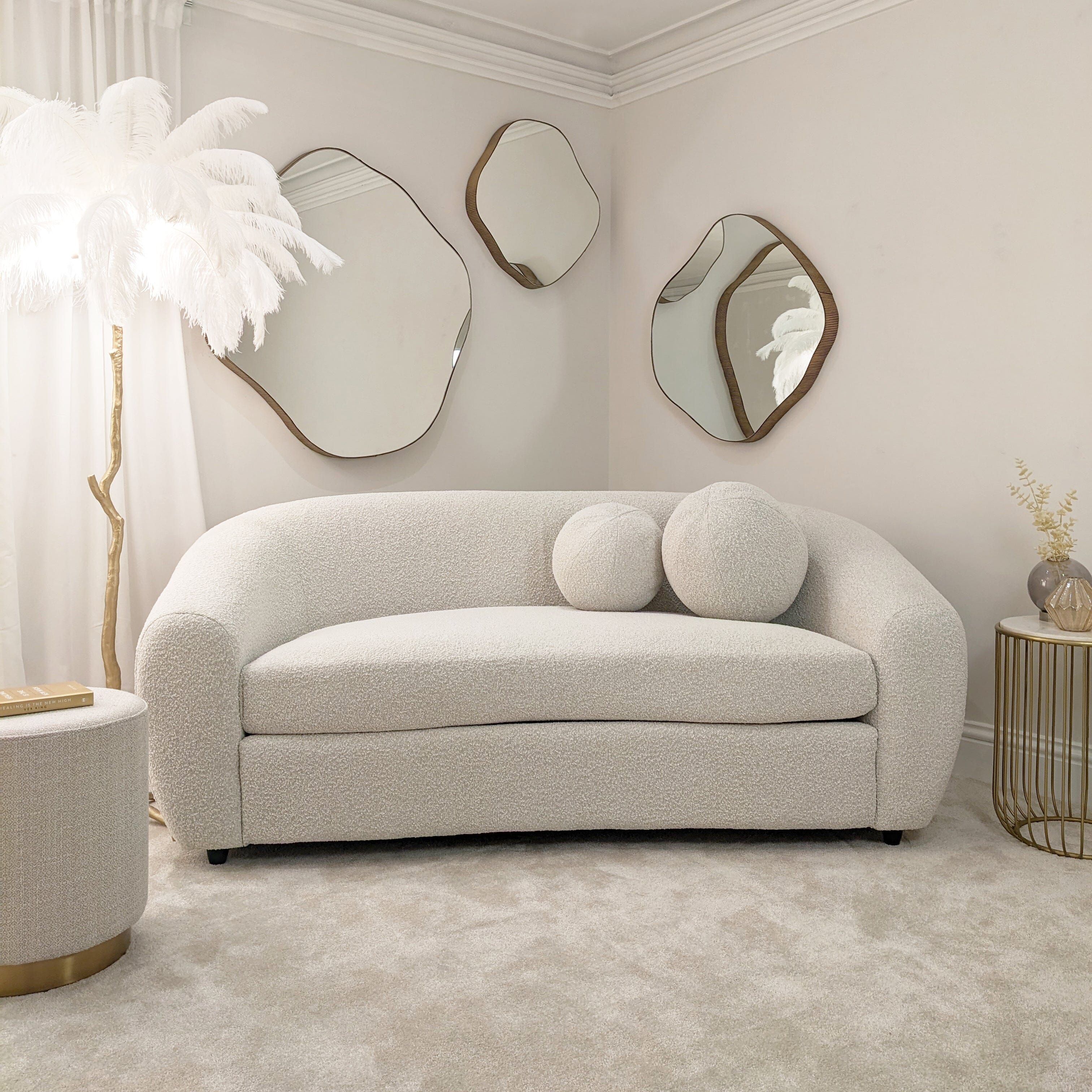 Valore Small Bronze Abstract Wall Mirror - Image 6