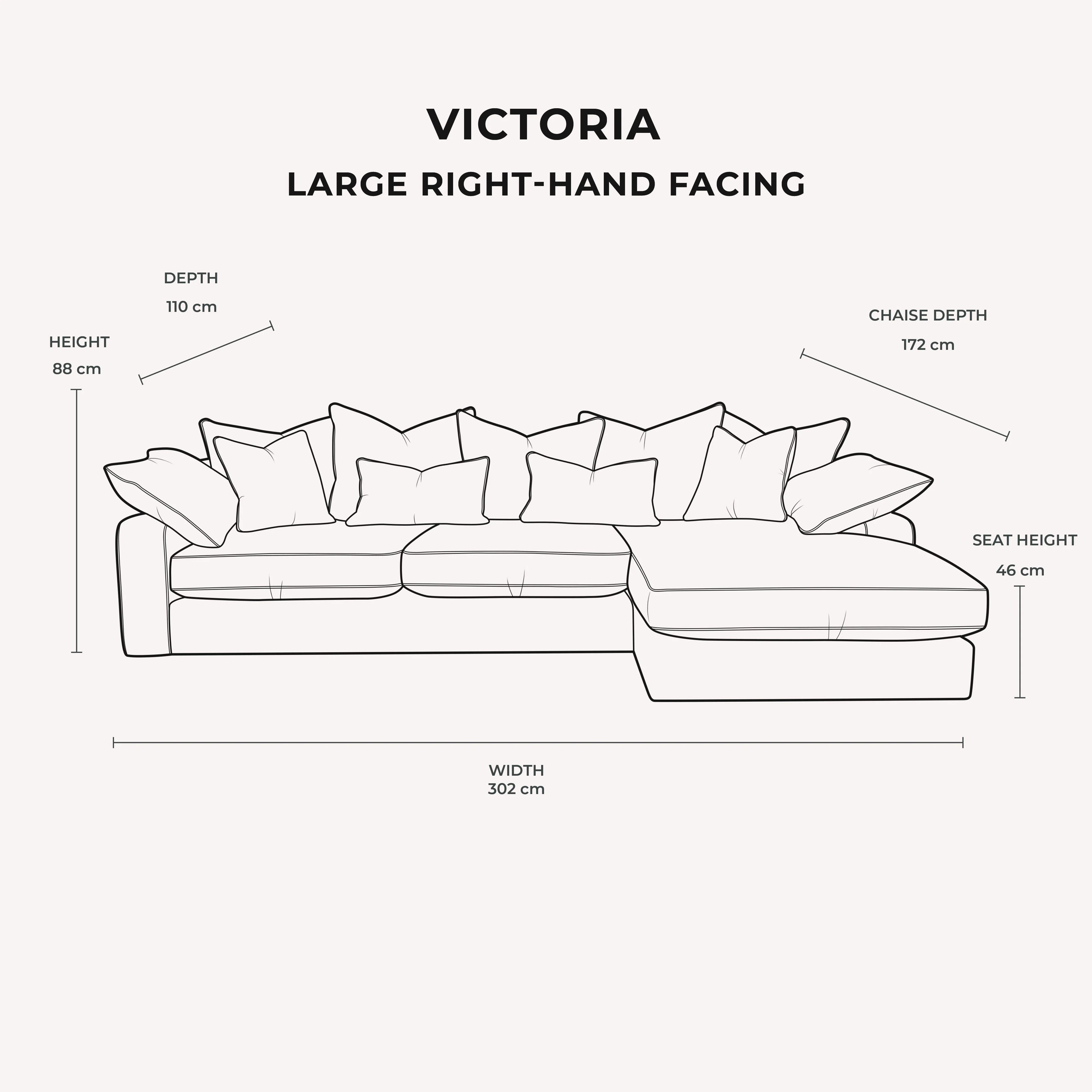 Victoria Mink Velvet Pillow Back Sofa Range - Image 12