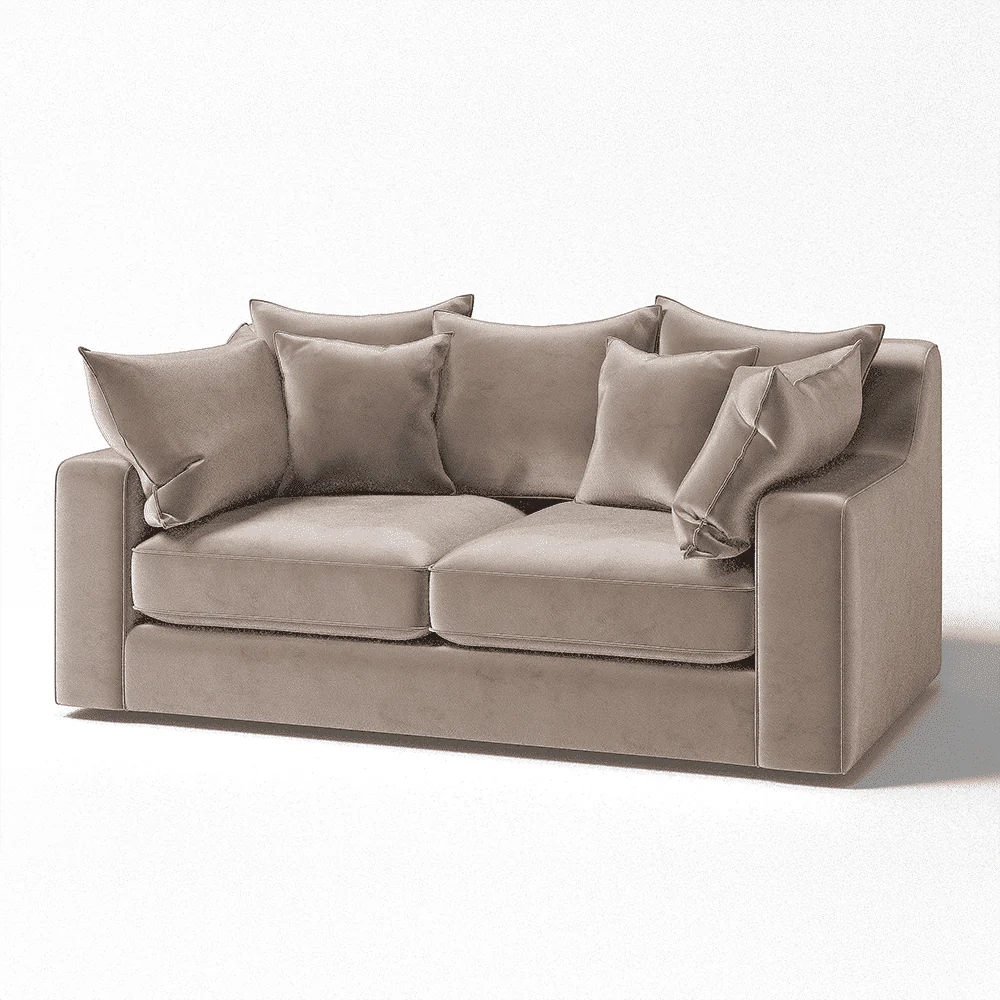 Victoria Mink Velvet Pillow Back Sofa Range - Image 16
