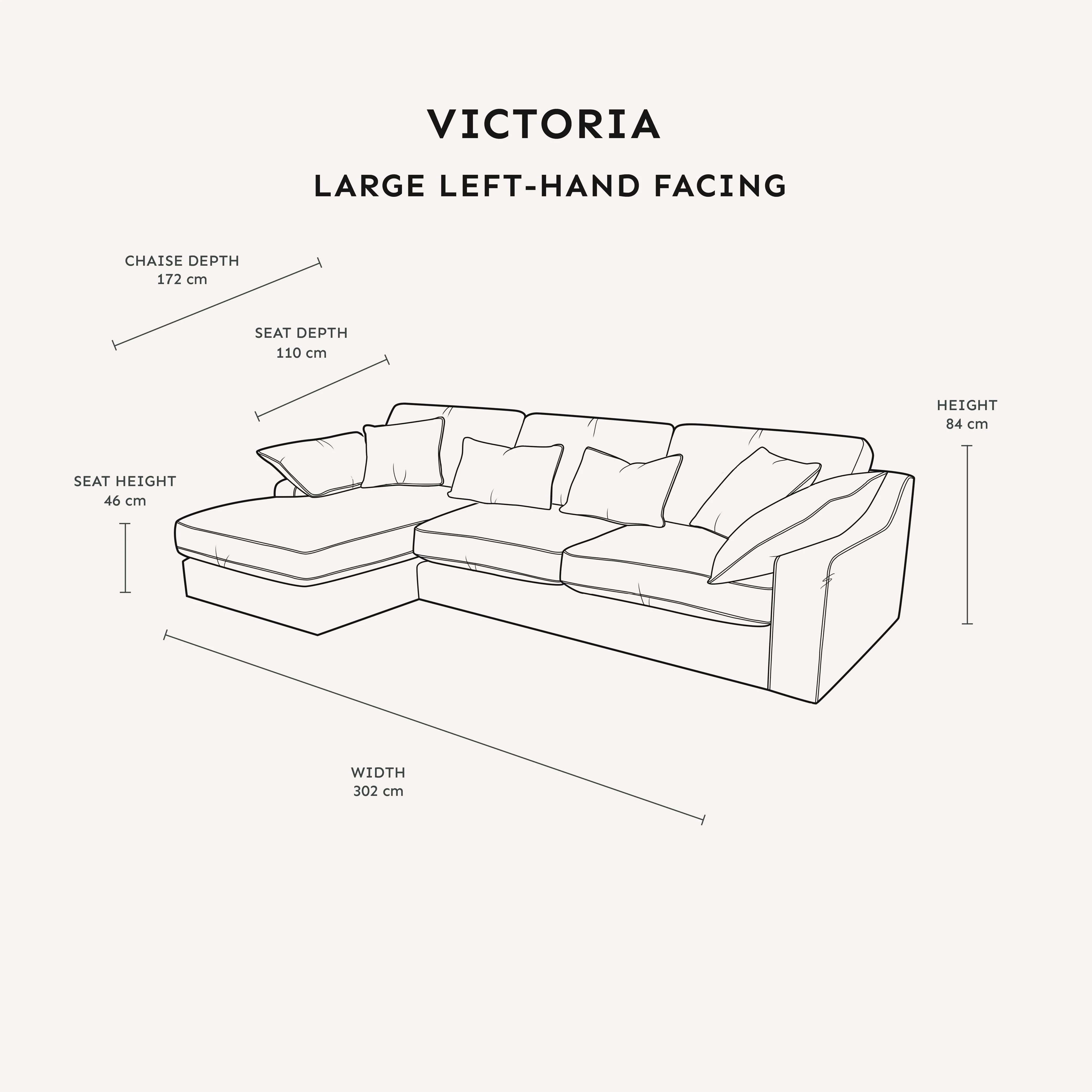 Victoria Oyster Chenille Sofa Range - Image 5