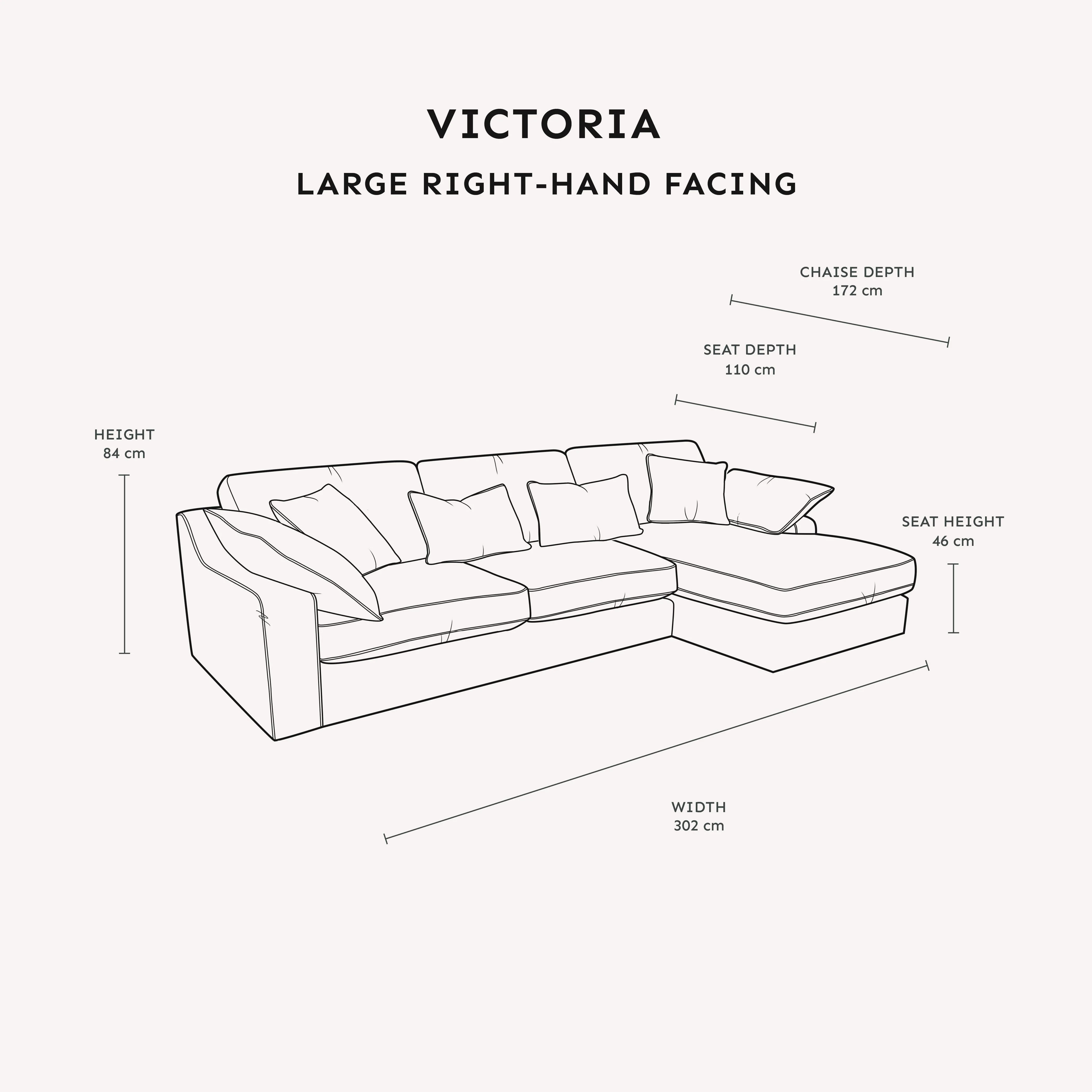 Victoria Oyster Chenille Sofa Range - Image 6