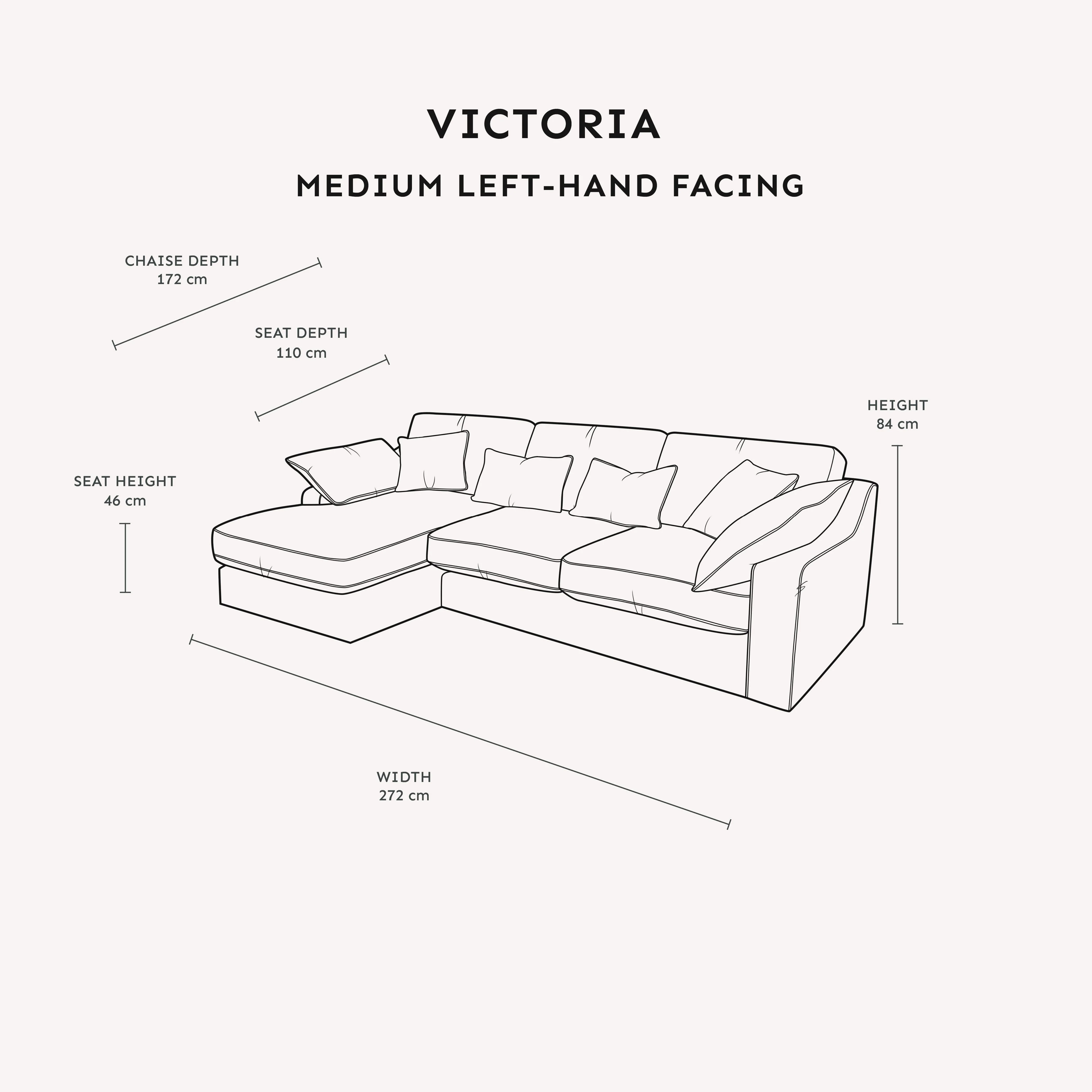 Victoria Oyster Chenille Sofa Range - Image 7