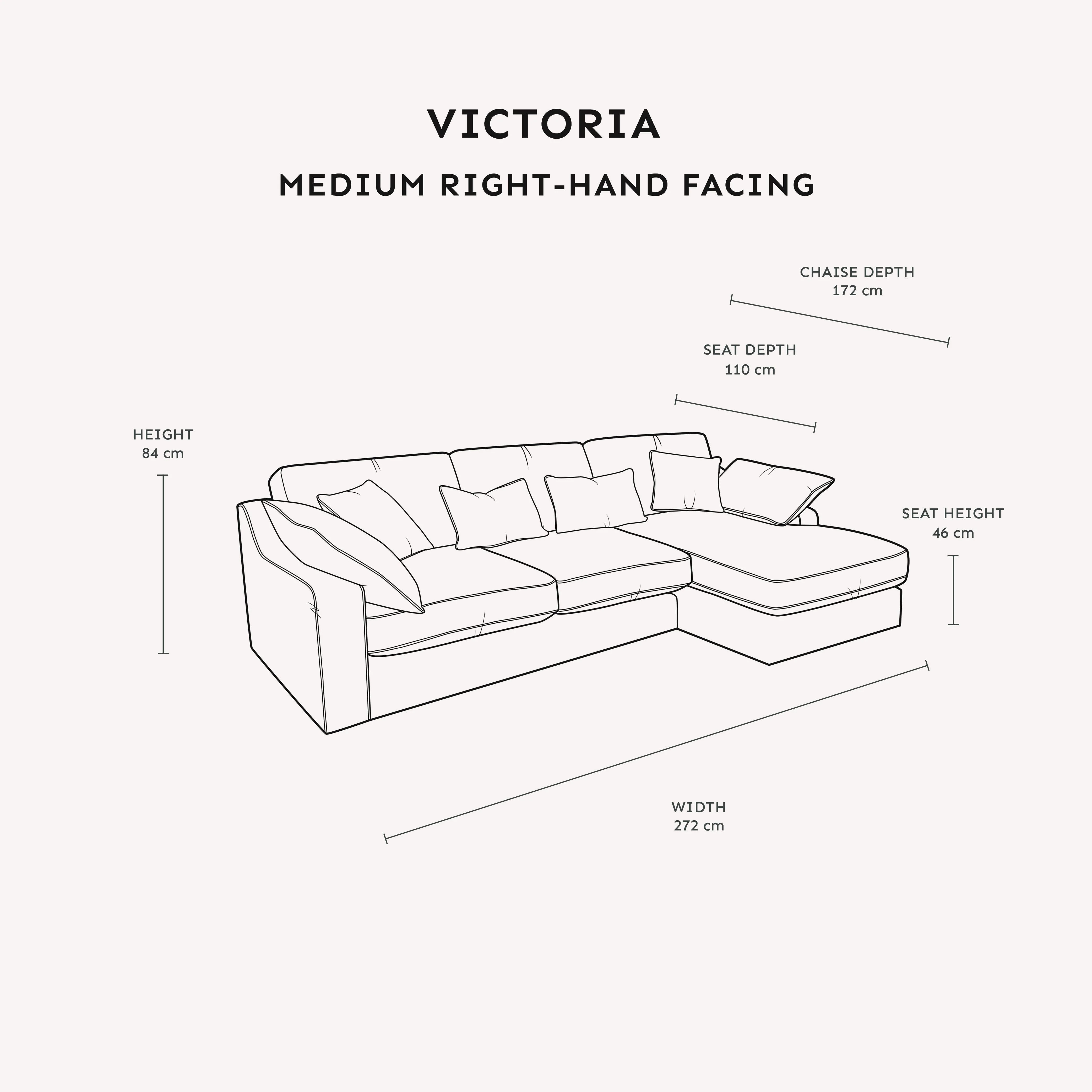 Victoria Oyster Chenille Sofa Range - Image 8
