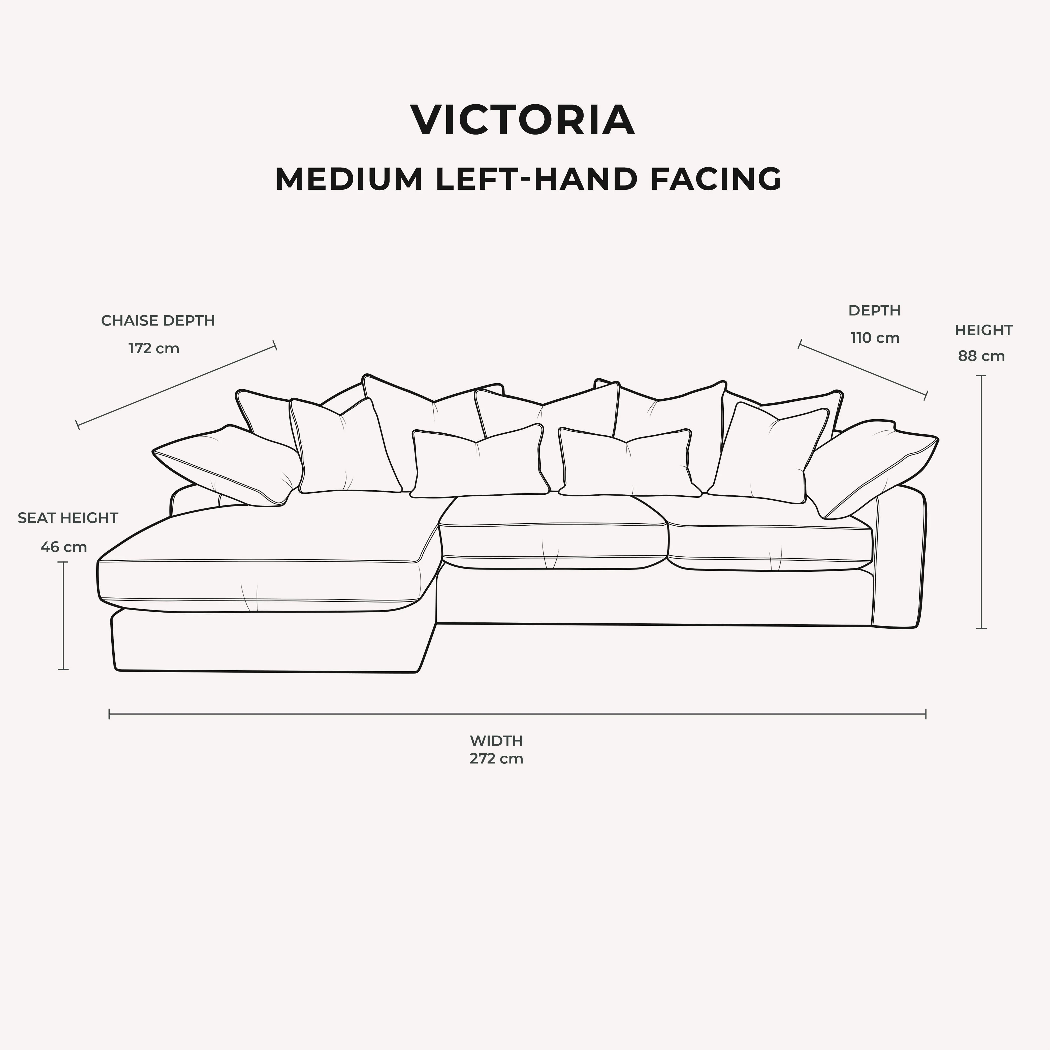 Victoria Silver Pillow Back Sofa Range - Image 10