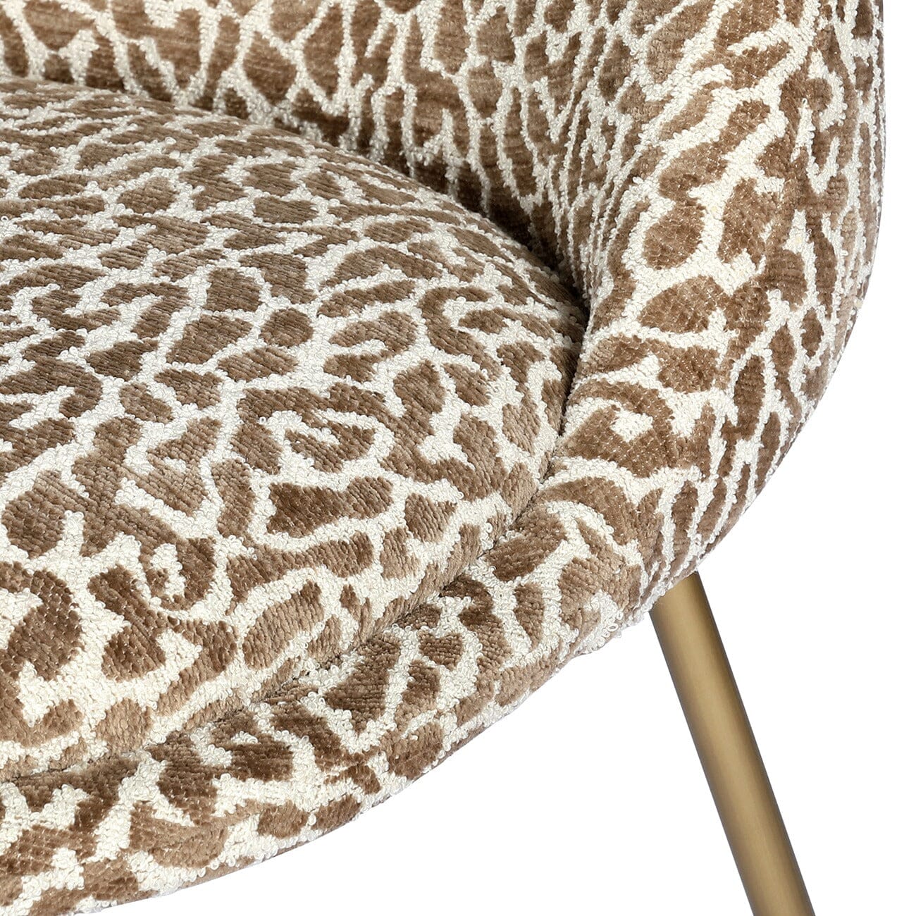 Wren Taupe Leopard Print Dining Chair - Set of 2 - Image 6