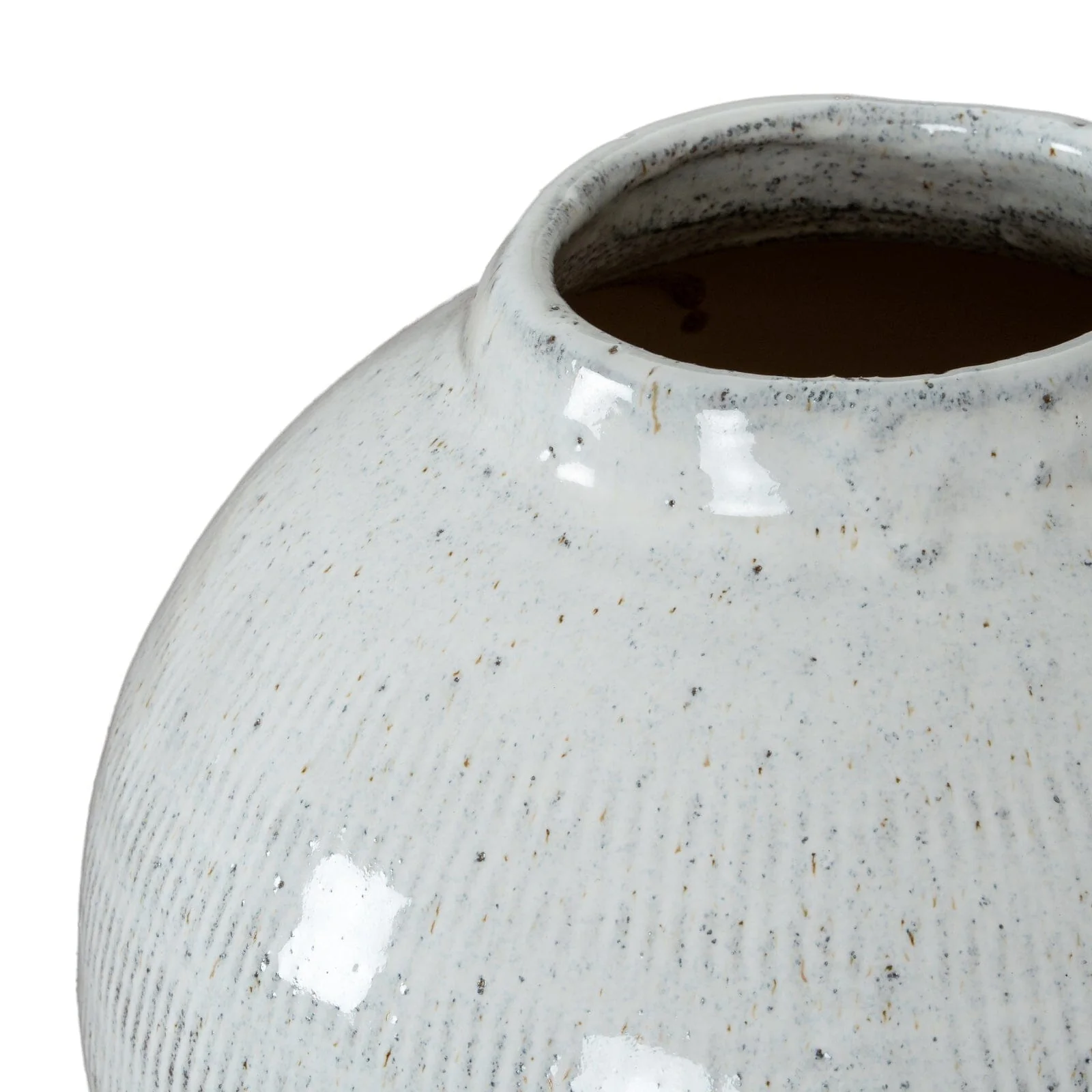 Zaffera Large Grey Glazed Vase - Image 3
