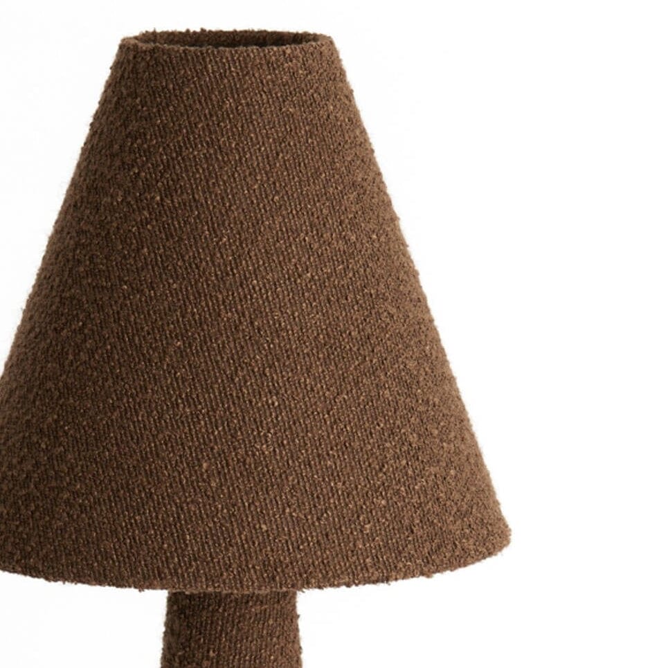 Zaylee Luxury Brown Boucle Floor Lamp - Image 3