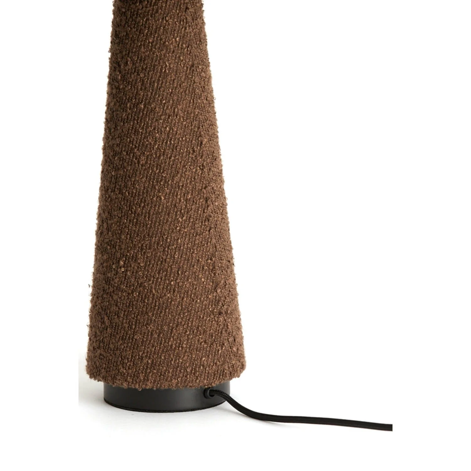Zaylee Luxury Brown Boucle Table Lamp - Image 3